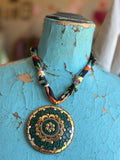 JTO Mosaic Dreams - Forest Ember Scarf Necklace