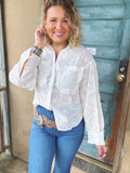 Meadow Mist Eyelet Blouse