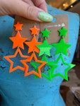Neon Stardust Earrings