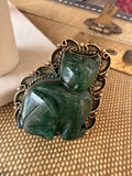 Jade Cat Spirit Ring