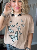 Butterfly Dreamer Graphic Tee Mocha