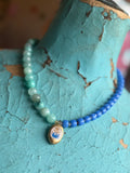 Lady the Brand Split Necklace – Orchid Amazonite & Perwinkle