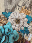 A Rare Bird Handmade Leather Bloom Pin