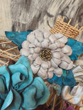 A Rare Bird Handmade Leather Bloom Pin