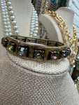 Volcano Gold Tone Stretch Bracelet