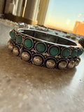 Double Bubble Turquoise Bracelet