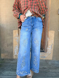 Lace & Roses Wide Leg Jeans