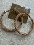 “Rhinestone Rodeo Hoops” – Gold Bling Hoops