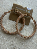“Rhinestone Rodeo Hoops” – Gold Bling Hoops