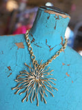 Starburst Bloom Pendant Necklace
