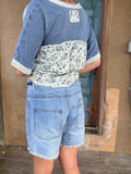 Blue Tide Boho Denim Shorts