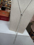 2 Colors - Crystal Lariat Necklace