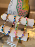 WAFA Multi Prism Fire Crystal Necklace