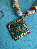 JTO Mosaic Dreams - Verdant Bloom Scarf Necklace
