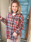Warm Meadow Plaid Top