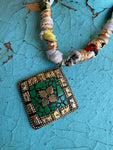 JTO Mosaic Dreams - Verdant Bloom Scarf Necklace