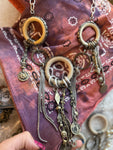 “Wild Spirit Necklace” – Art by Amy Ivory Rings & Metal Fringe Statement