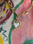 Jennifer Thames Watercolor Heart Necklace