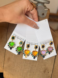 Heart Glow Rhinestone Earrings