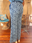 Hippie Daisy Chenille Flower Palazzo Pants