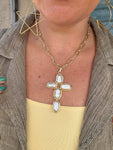 Faith & Freshwater Cross Necklace