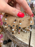 Rainbow Luxe Crystal Hoops