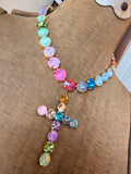 Radiant Cross Crystal Necklace by Jennifer Thames Originals