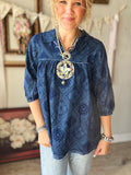 Denim Bandana Tunic