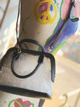 Analise Clear Satchel/Crossbody Bag - Black