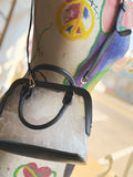 Analise Clear Satchel/Crossbody Bag - Black