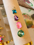 WAFA Mosaic Drop Crystal Charm