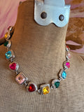 Candy Hearts Crystal Necklace