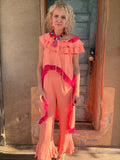 Lumi Peach Ruffle Set by Lady the Brand