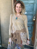 Squared Away Top - Oatmeal by Jaded Gypsy