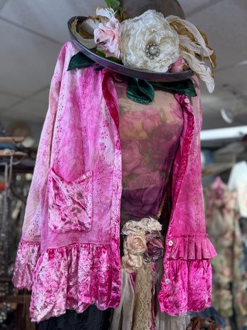 A Rare Bird Eyelet Pink Shirt