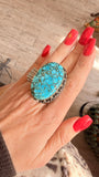 Wild Vein Turquoise Ring — Adjustable