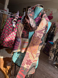 Jaded Gypsy Kantha Patchwork Skinny Scarf