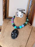 Lavender Lagoon Medallion Necklace