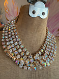 Full Circle 5 Necklace – AB/Clear Crystal Cascade