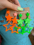Neon Stardust Earrings