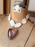 Lavender Haze Heart Necklace by Jennifer Thames Originals