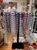 Silver Prism Party Crystal Necklace