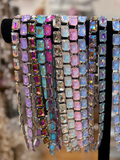 Silver Prism Party Crystal Necklace