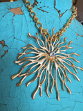 Starburst Bloom Pendant Necklace