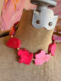 Color Me Boho Howlite Slab Necklace