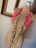 Art By Amy Coco Pearl/Rose Fringe Necklace
