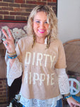 Jaded Gypsy Dirty Hippie Tee - Vintage Tan