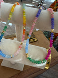 Dyed Jade Bead Necklace by Jennifer Thames Originals