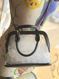 Analise Clear Satchel/Crossbody Bag - Black