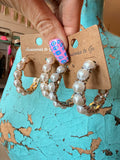Everyday Pearl Hoop Earrings